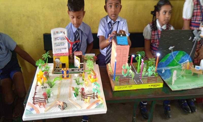 Students presenting a science project